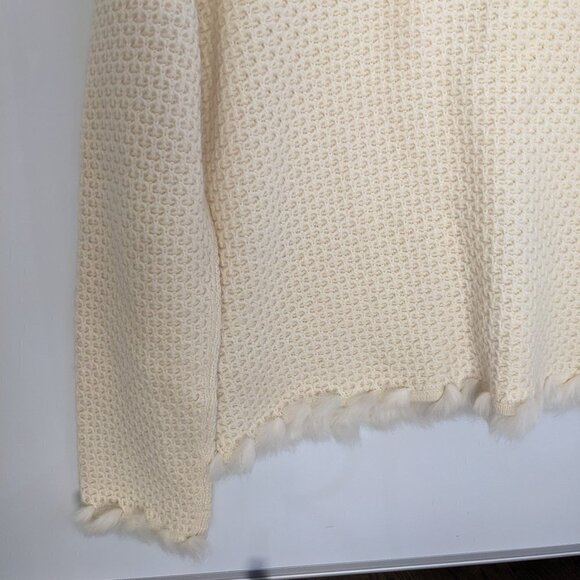 Jones New York Signature Cream Cardigan Sweater One Button Size Petite M Medium - Picture 7 of 11